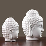 Bouddha design statue blanc