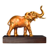 Statue africaine éléphant en bronze