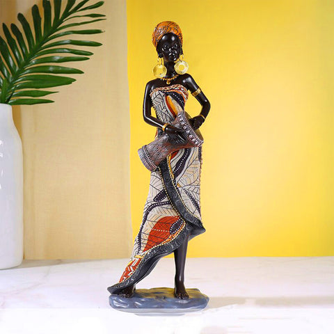 Statue africaine femme décoration