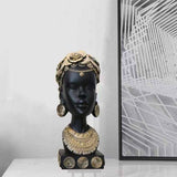 Statue africaine femme traditionnelle