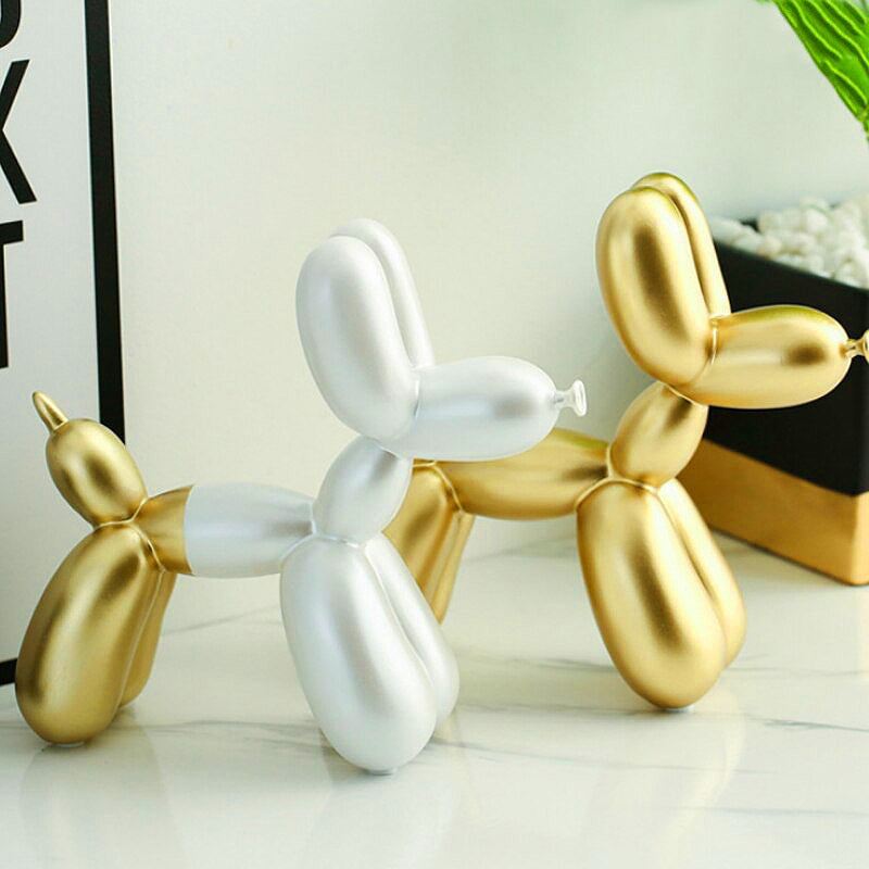 Sculpture en résine chien ballon Ballon Chien Animal Art Sculpture