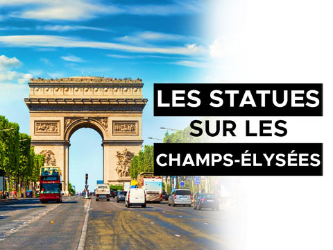 les statues sur les Champs-Élysées