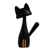 Décoration chat noir statue