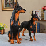 Doberman statue décoration