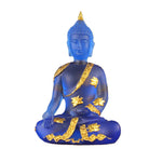  Sculpture de bouddha Thaïlandaise transparente bleue