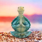 Sculpture tortue méditation