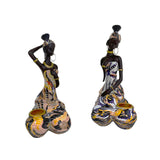 Statue Africaine de femme assise décoration