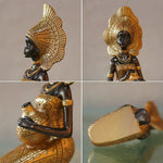 Statue africaine de femme assise