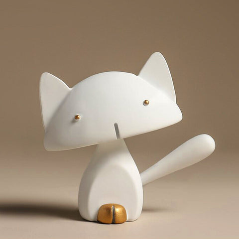 Statue chat chaton design