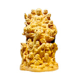 Statue de bouddha en bois sculpté