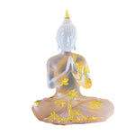 Statue de bouddha transparent méditation