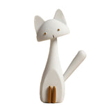 Statue de chat blanche moderne