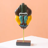 Statue de mandrill décoration