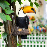 Statue de toucan décoration jardin