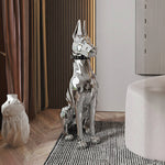 Statue doberman minimaliste