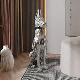 Statue doberman minimaliste