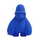 Statue gorille bleu moderne