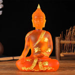 Statue orange de bouddha