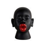 Statue visage afro femme noire