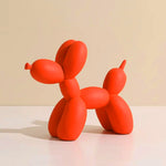 Statue Chien <br/> Ballon Mat Orange