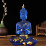 statue de bouddha bleue transparent