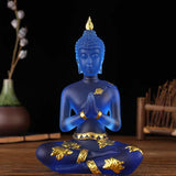 statue de bouddha bleue transparent