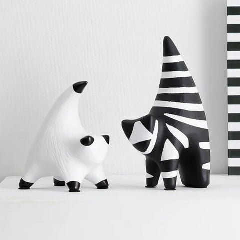 statue de chat style moderne