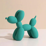 statue de chien bleu