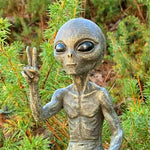 Alien statue jardin déco