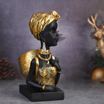 Buste femme africaine résine