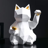 Chat design blanc