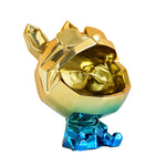 Chien en statue or