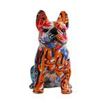 Chien statue bouledogue pop art