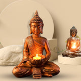 Décoration bouddha salon bronze