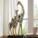 Décoration statue girafe afrique