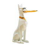 Doberman statue chien design