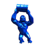 Gorille Statue baril bleu
