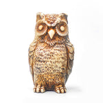 Hibou statue doré