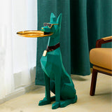 Statue Doberman vert