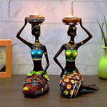 Statue Africaine <br/> Femme Tribale