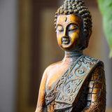Statue Bouddha assis couleur or