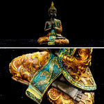Statue Bouddha assis dore