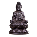 Statue Bouddha marron méditation