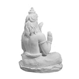 Statue Bouddha Shiva blanc déco