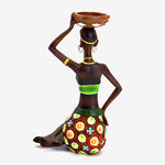 Statue Africaine <br/> Femme Bougie