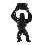 Statue Gorille noir Tonneau