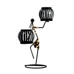 Statue africaine de femme en fer