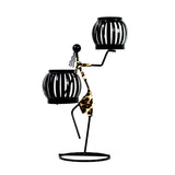 Statue africaine de femme en fer