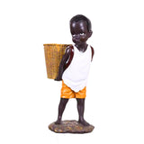 Statue africaine enfant traditionnel