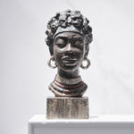 Statue africaine femme buste